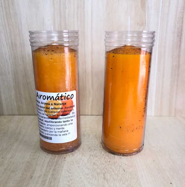 Velón Naranja Aroma Naranja Salud